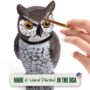 Rotating Head Owl Decoy – 18″